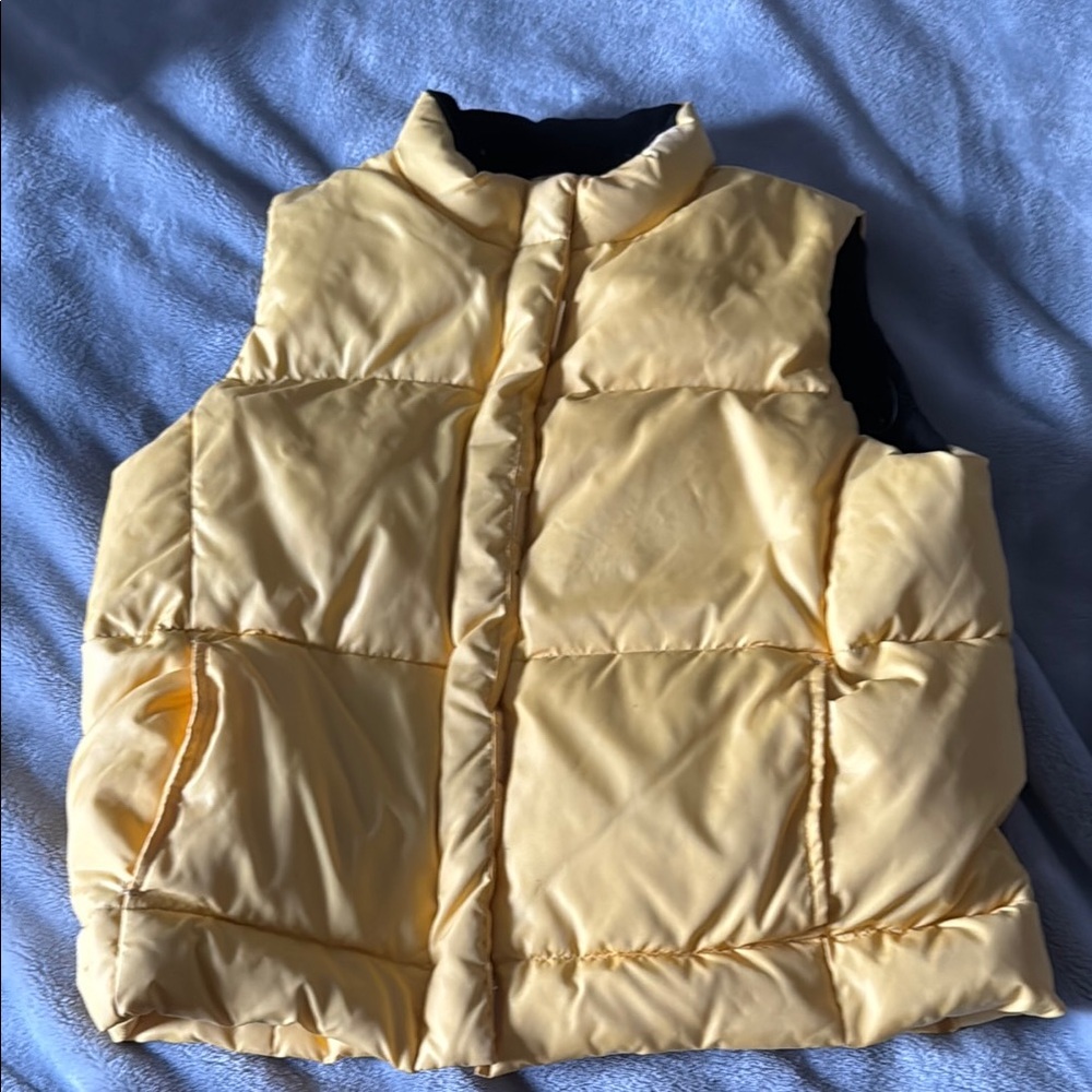Kids Yellow Puffer Vest